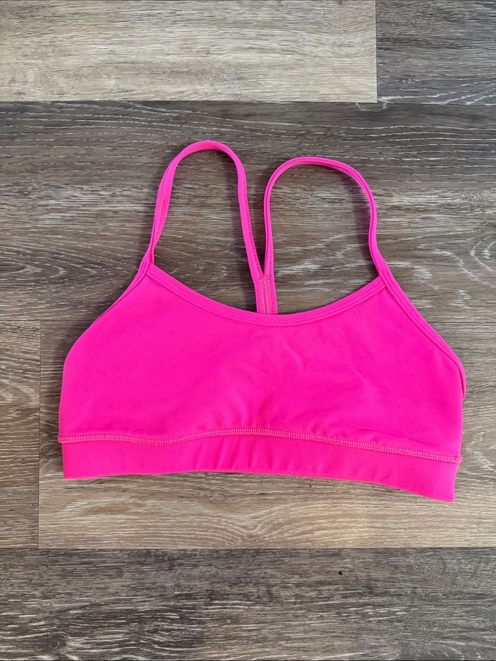 lululemon athletica Neon Pink Strappy Swim Bikini Top